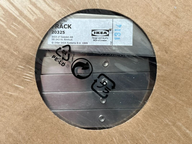IKEA FRACK MIRROR: MAGNIFYING--MAKEUP--SHAVING--EXTENDABLE WALL-MOUNT 20325 NEW
