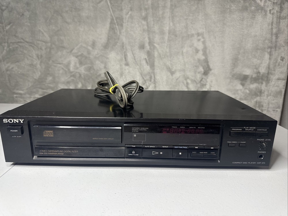 Sony CDP-570 Single Disc CD Player (tested)  - Read