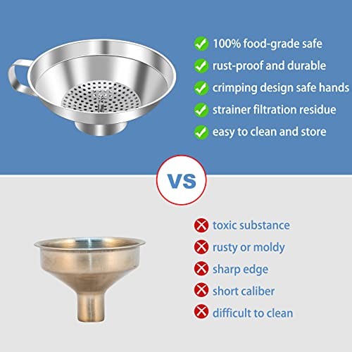 Stainless Steel Canning Funnel Set