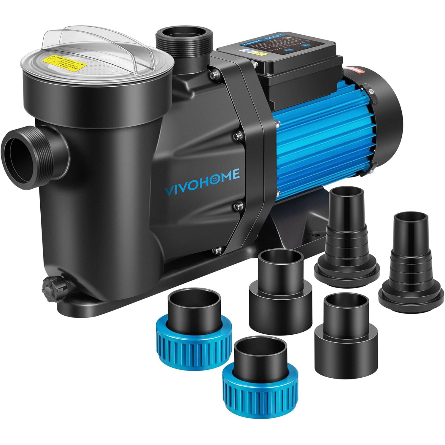 1.5/2.0/2.5 HP Self Priming Swimming Pool Pump w/ Timer 115/230V In/Above Ground