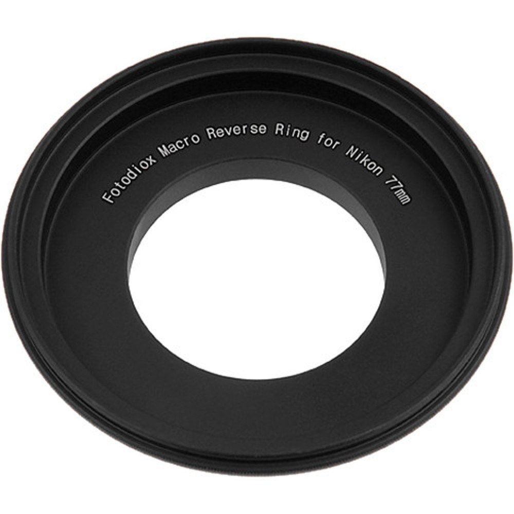 Fotodiox 77mm Filter Thread Macro Reverse Mount Adapter Ring for Nikon F Mount S