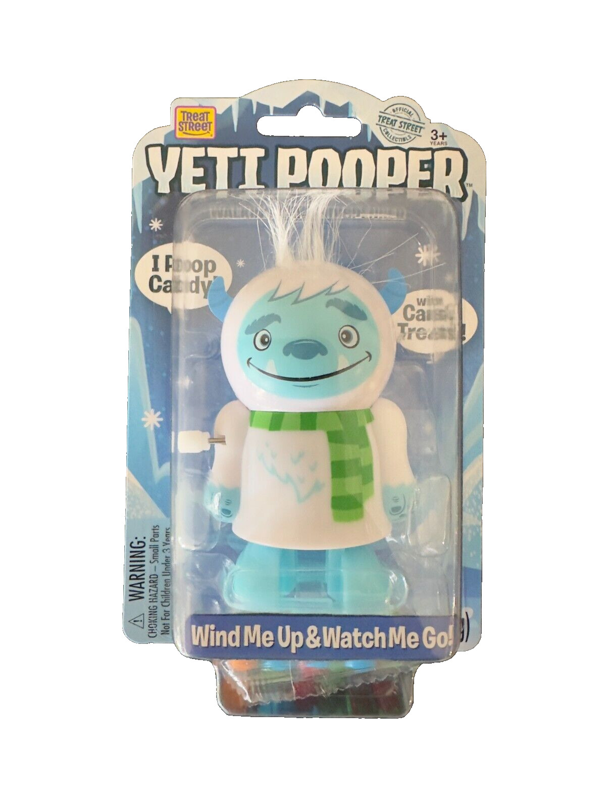 Set of 2 Treat Street Yeti Pooper Walking Candy Dispenser Wind-Up Toy, 2 Colors