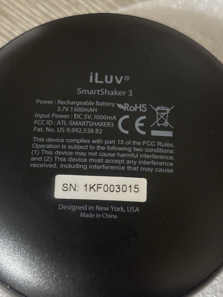 iLuv Smartshaker 3, Vibration Bed Shaker Alarm, Bluetooth, Dexcom, Apple/Android