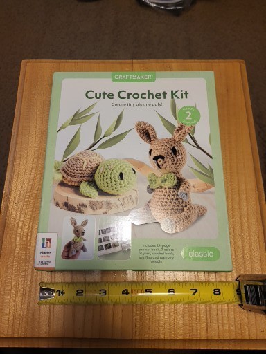 craftmaker cute crochet kit turtle, READ