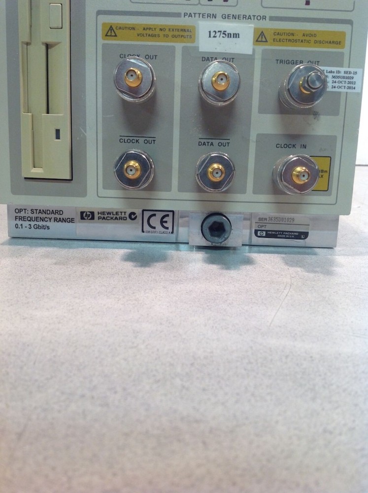 HP 70841B Pattern Generator, Range 0.1 - 3.0 Gbit/s