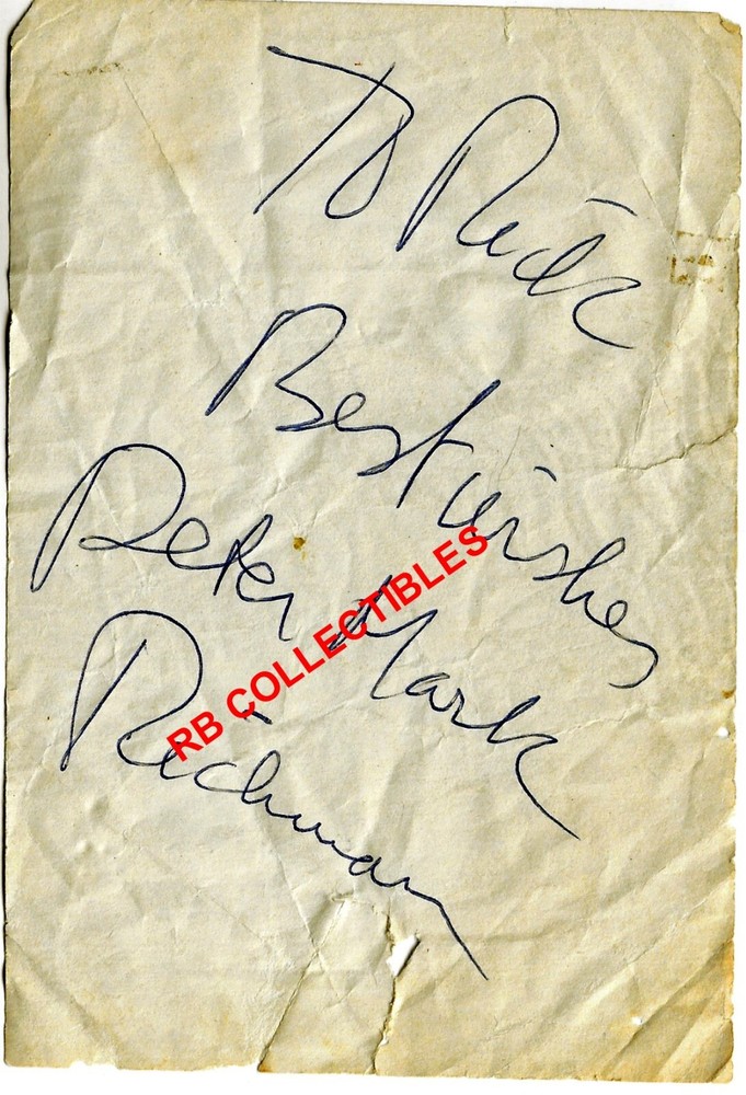 Peter Mark Richman - Autograph