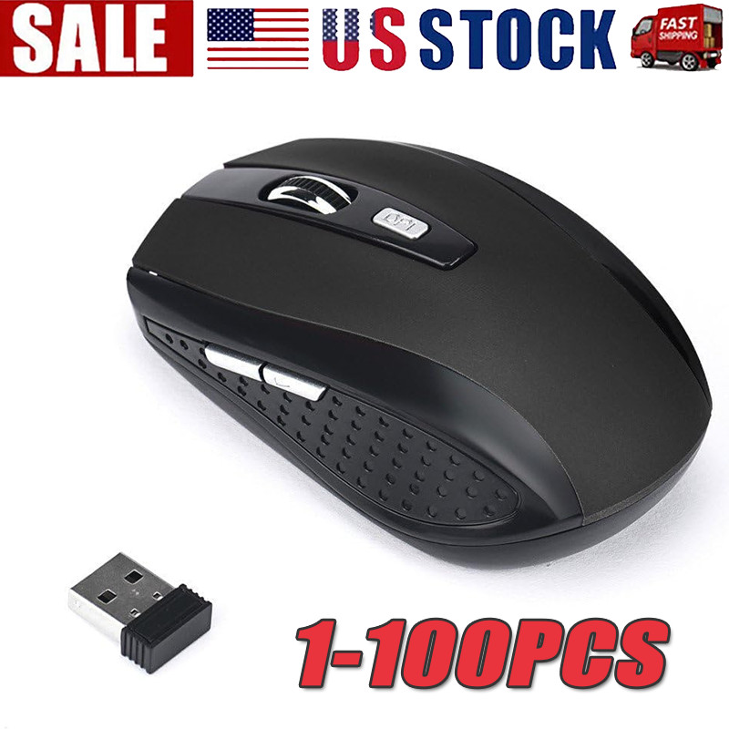 Wireless Optical Mouse Mice 2.4GHz USB Receiver For Laptop PC Computer DPI lot