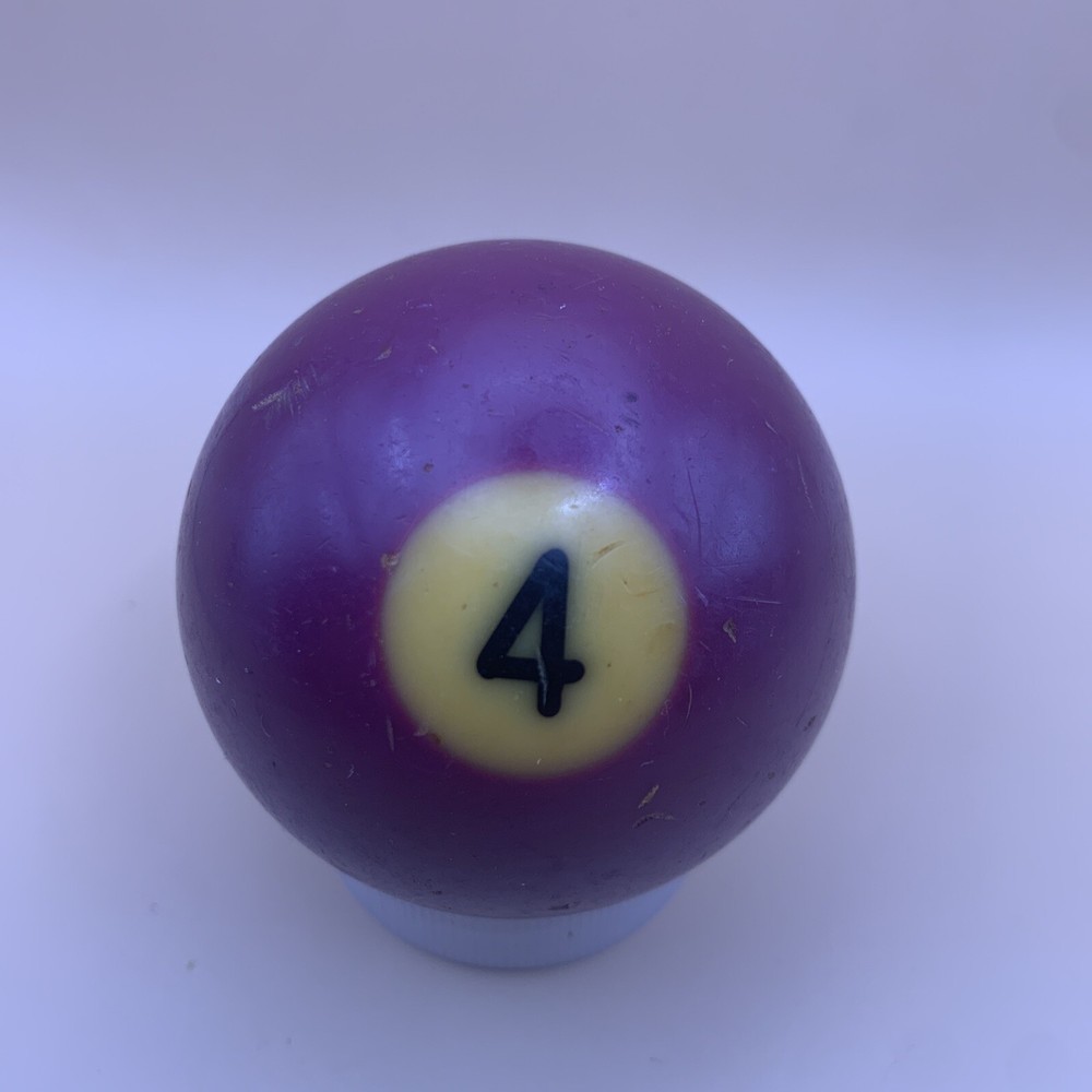 Vintage Replacement Pool Ball Billiards Purple Solid #4 Ball 2 1/4" Diameter