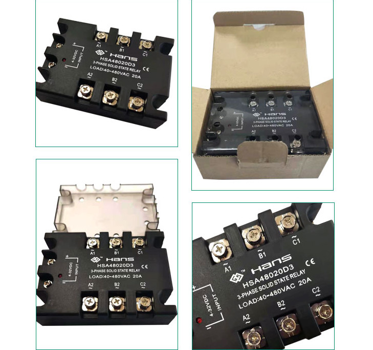1PC 20A~30A DC-AC 4-32VDC/40-480VAC Three-phase solid state relayy