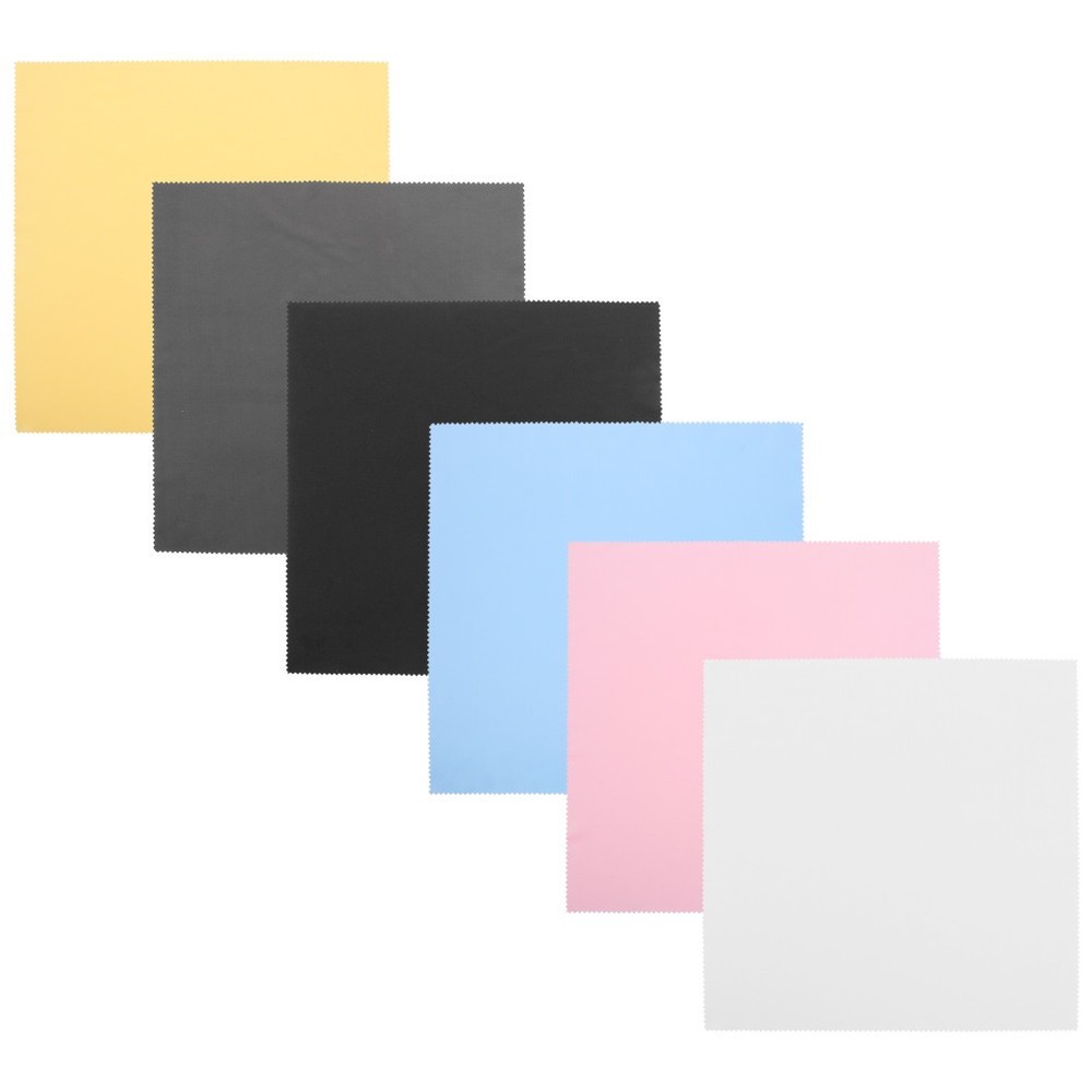 6 Pcs Washable Microfiber Cloths Cleaning Tool for Bathroom Glasses