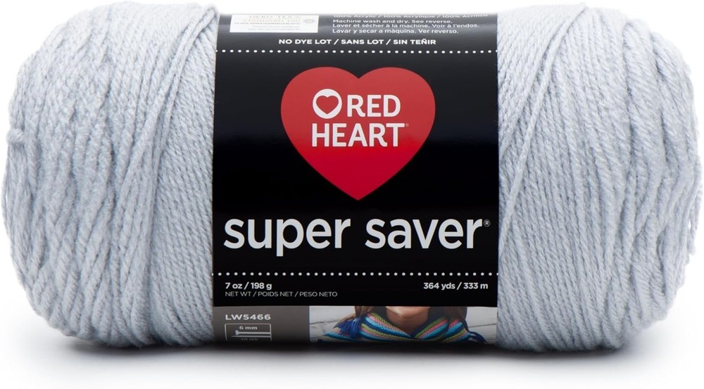 Super Saver Yarn, Light Grey