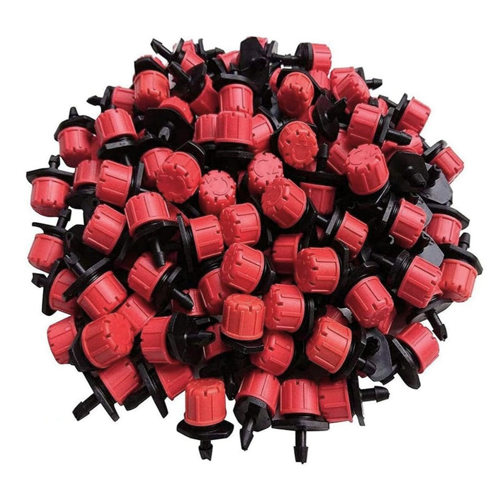 200pcs Micro Drip IrrigationWatering Nozzles Heads Support Automatic Cleaning