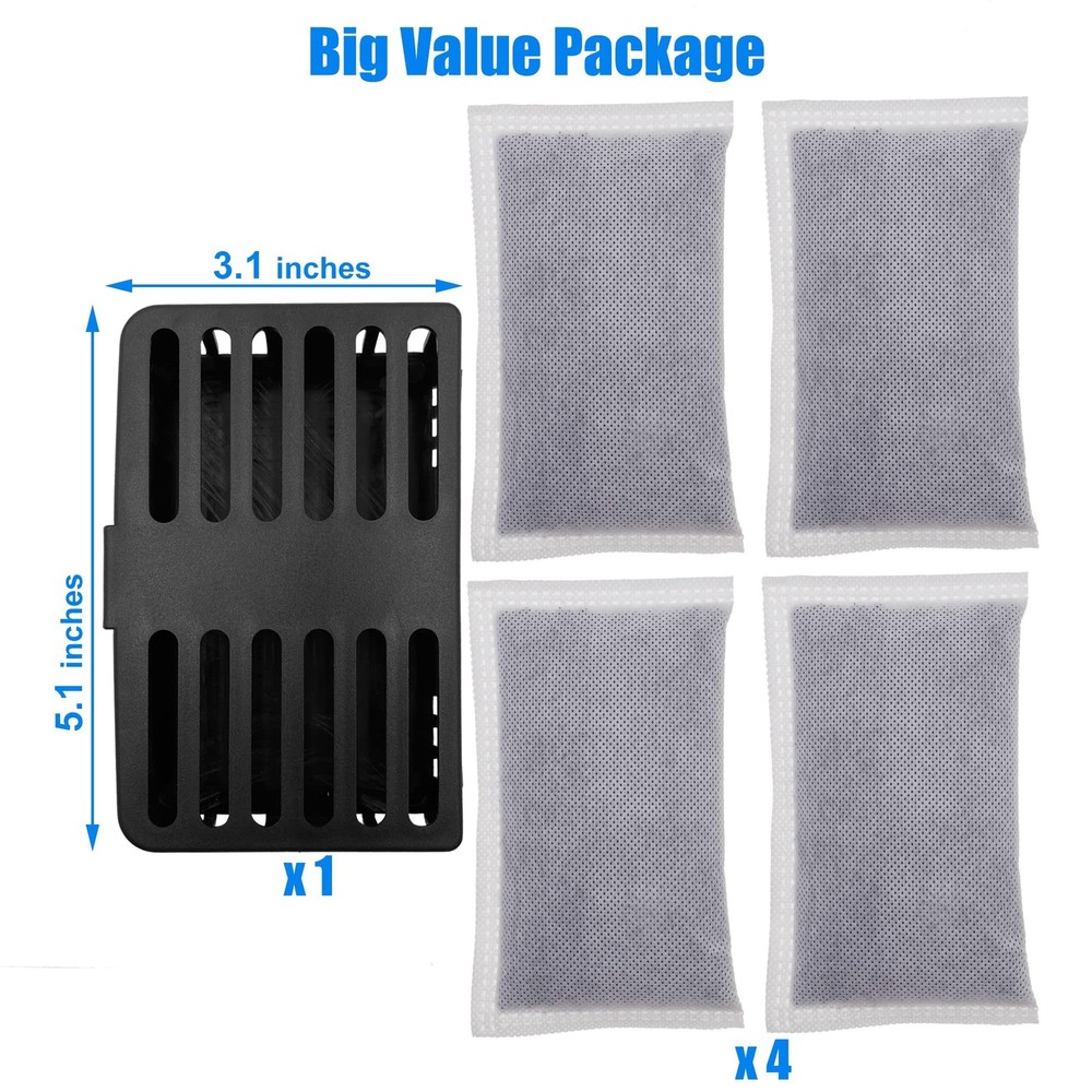 Activated Charcoal Odor Absorbing Filter Refill Deodorizer Compatible with iT...