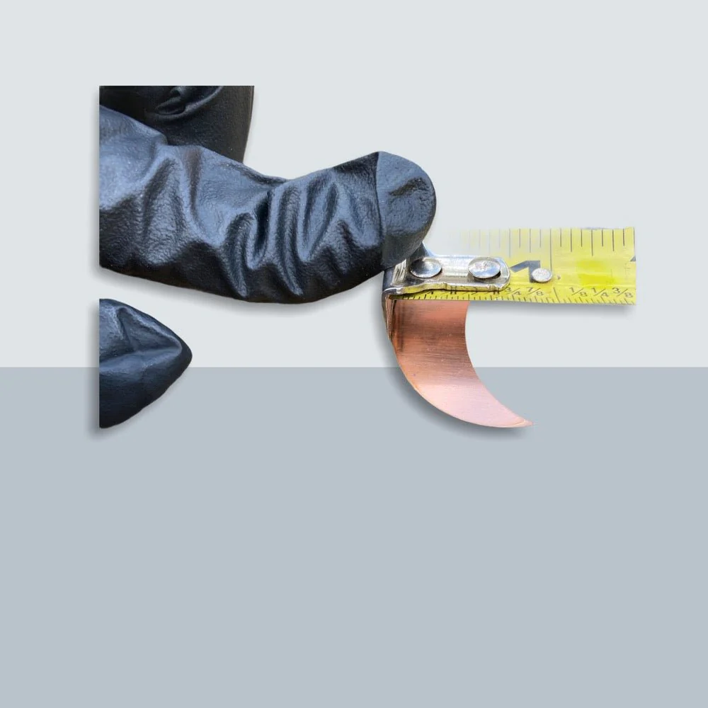 1.5" Raw Copper Crescent Blank- 10/pack 16oz Copper