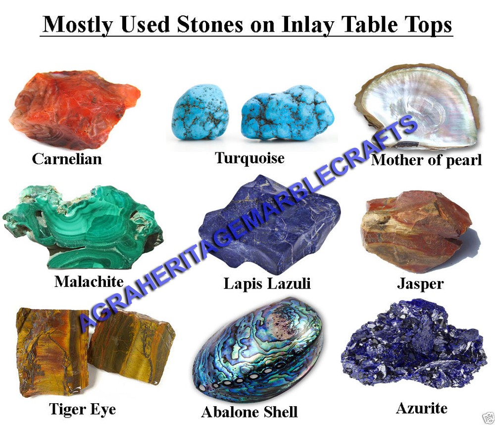 24" Marble Round Coffee Table Console Table Top Lapis Lazuli Inlay Work