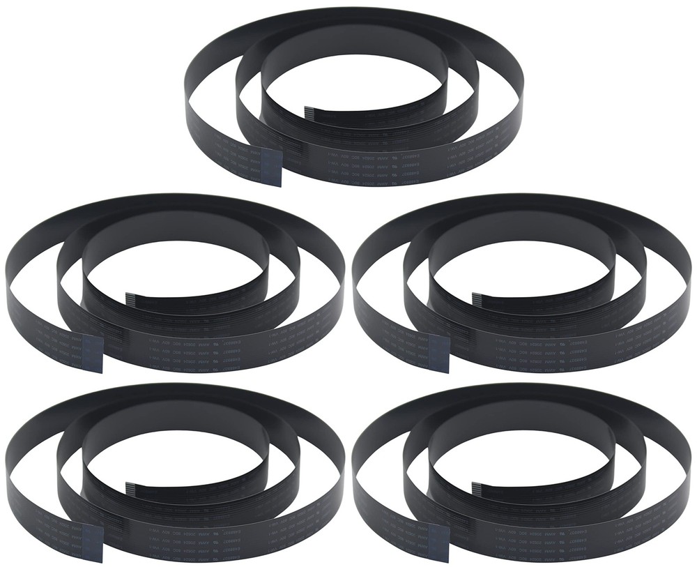 5 Pack 1m/3.28ft Long Flex Cable, Raspberry Pi Camera, Black, CSI, Ribbon, FPC