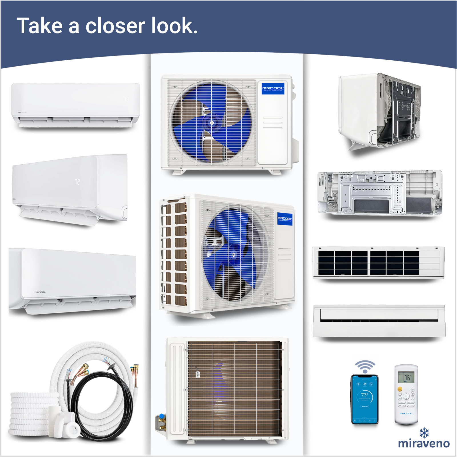 MRCOOL Mini Split Heat Pump Ductless Air Conditioner Advantage G5 24000 BTU 230V