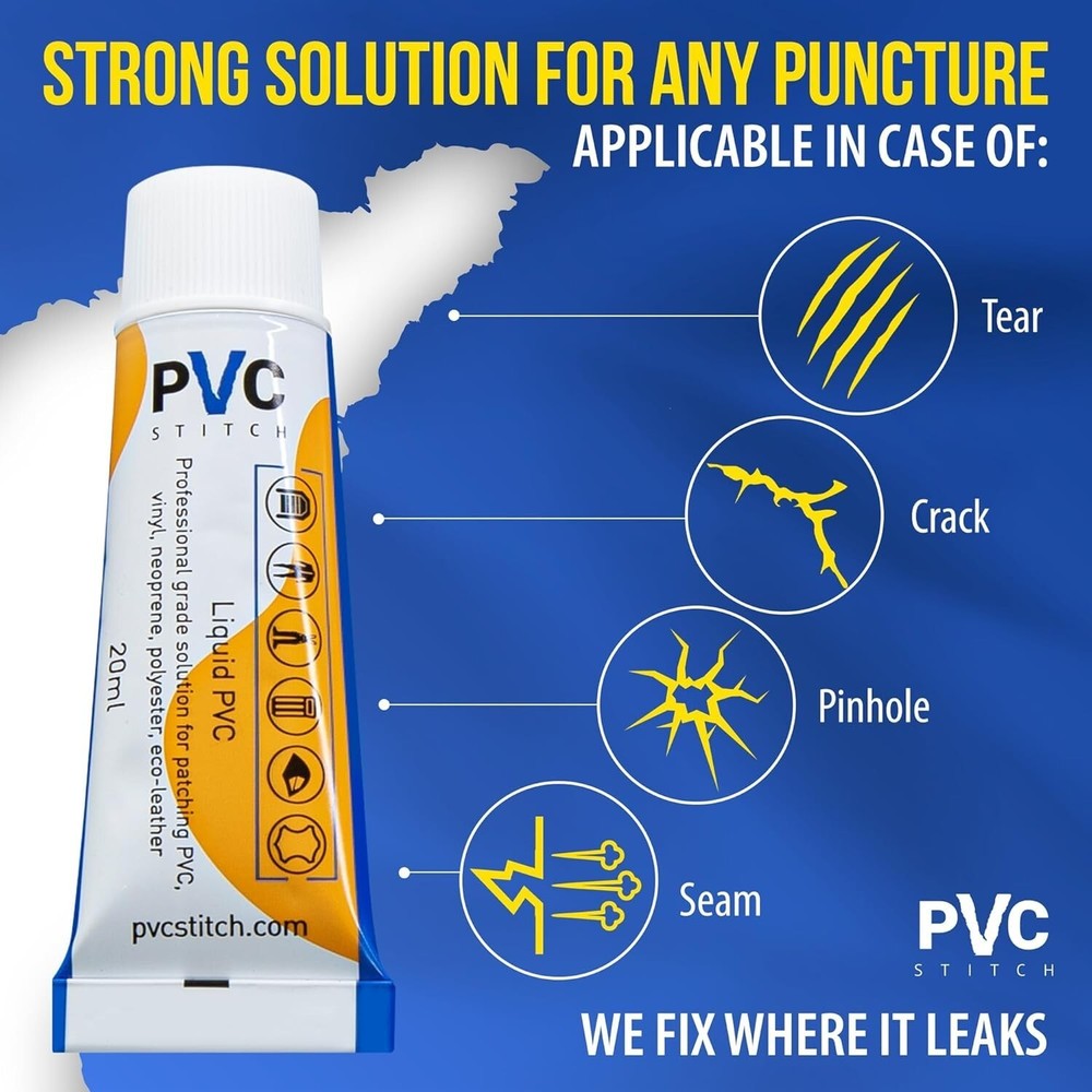 Universal 20ml Transparent Liquid Patch for PVC & PU Inflatables Easy Use