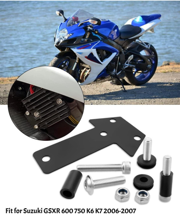 Rectifier Regulator Bracket Relocation Kit for Suzuki GSXR 600 750 2006-2007