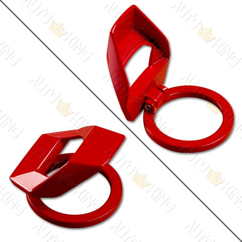RED ALUMINUM UNIVERSAL LAMBO STYLE ENGINE START STOP BUTTON RING COVER TRIM