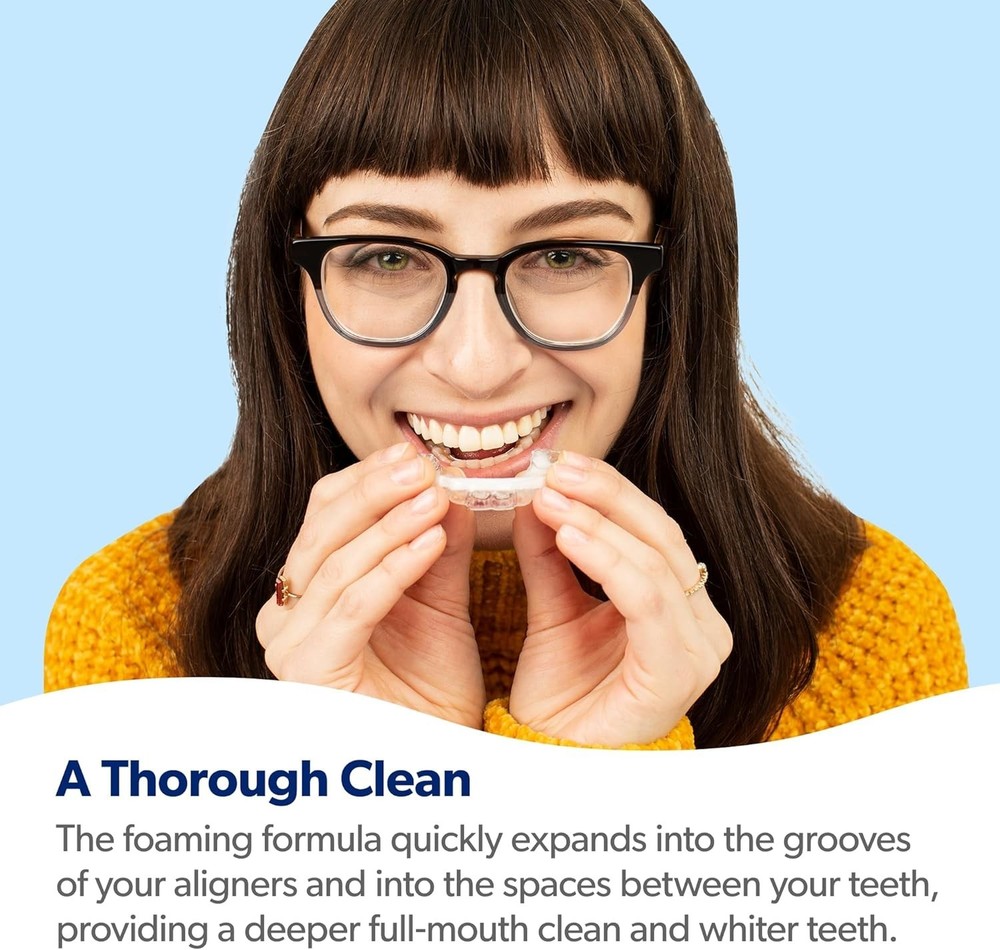 AlignerFresh Clean Foam - Mint Cleaner for Invisalign & Retainers