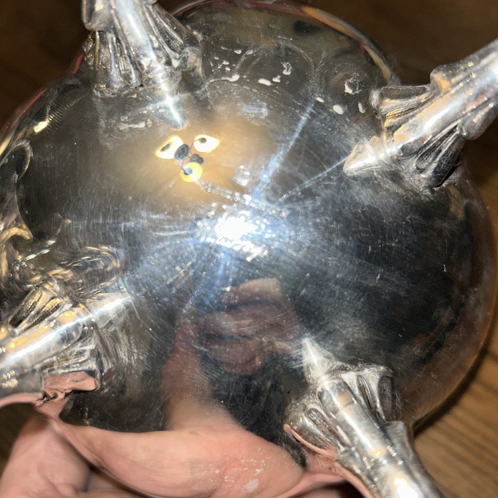 REED & BARTON Silver Plate COFFEE SET Winthrop #1795 PUMPKIN FINIAL Rococo