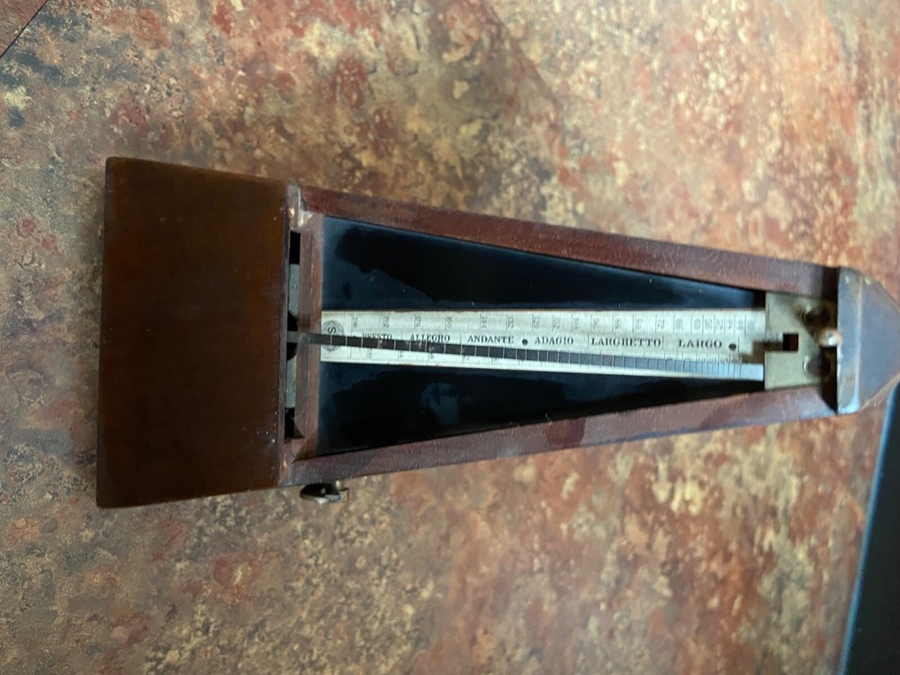 vintage wooden metronome 