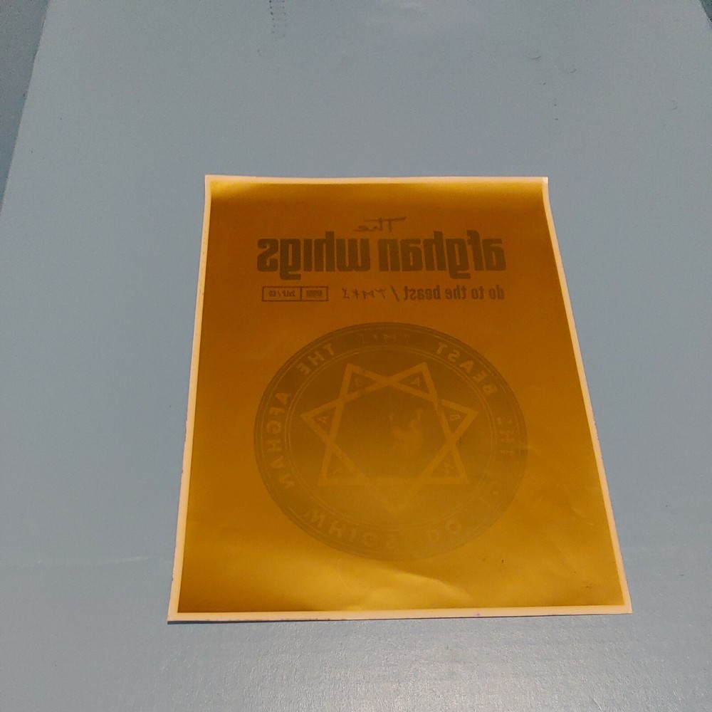 The Afghan Whigs 13 window decals for Do To The Beast 2014 PROMO Music Cling