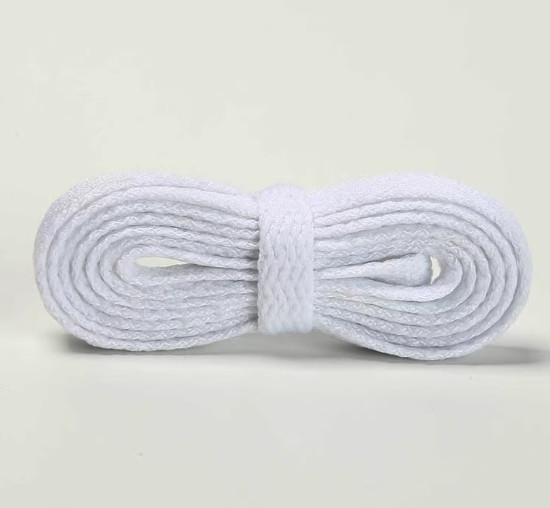 White shoelaces