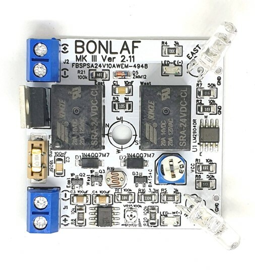 MKIII 24VDC 10A Single Axis Solar Panel Sun Tracking Analog Controller Board DIY