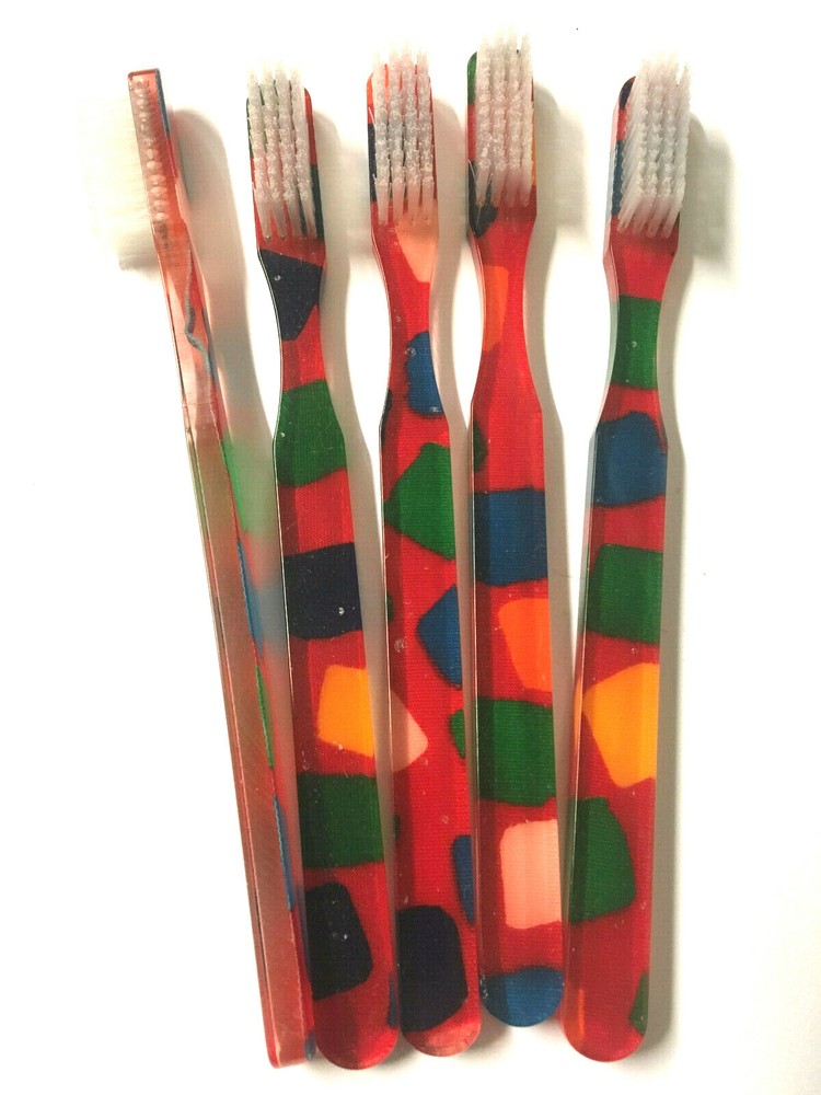 5-PACK FUN Vintage NEW Designer Toothbrush