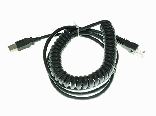 NEW 10FT Coiled USB Barcode Scanner Cable for Symbol LS2208 LS4408 LS1203