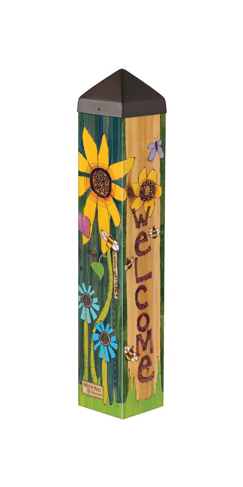 Studio M 20" Art Pole Peace Garden