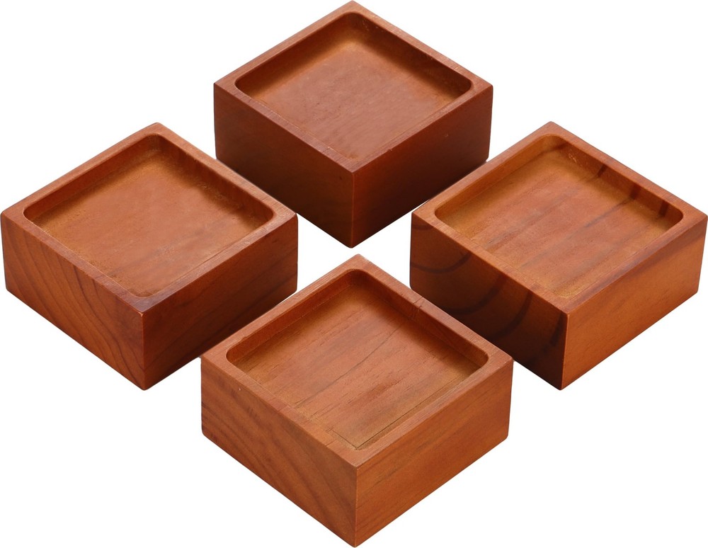 2-Inch Solid Pine Furniture Risers – 2000LBS Capacity, Tool-Install, Natural ...
