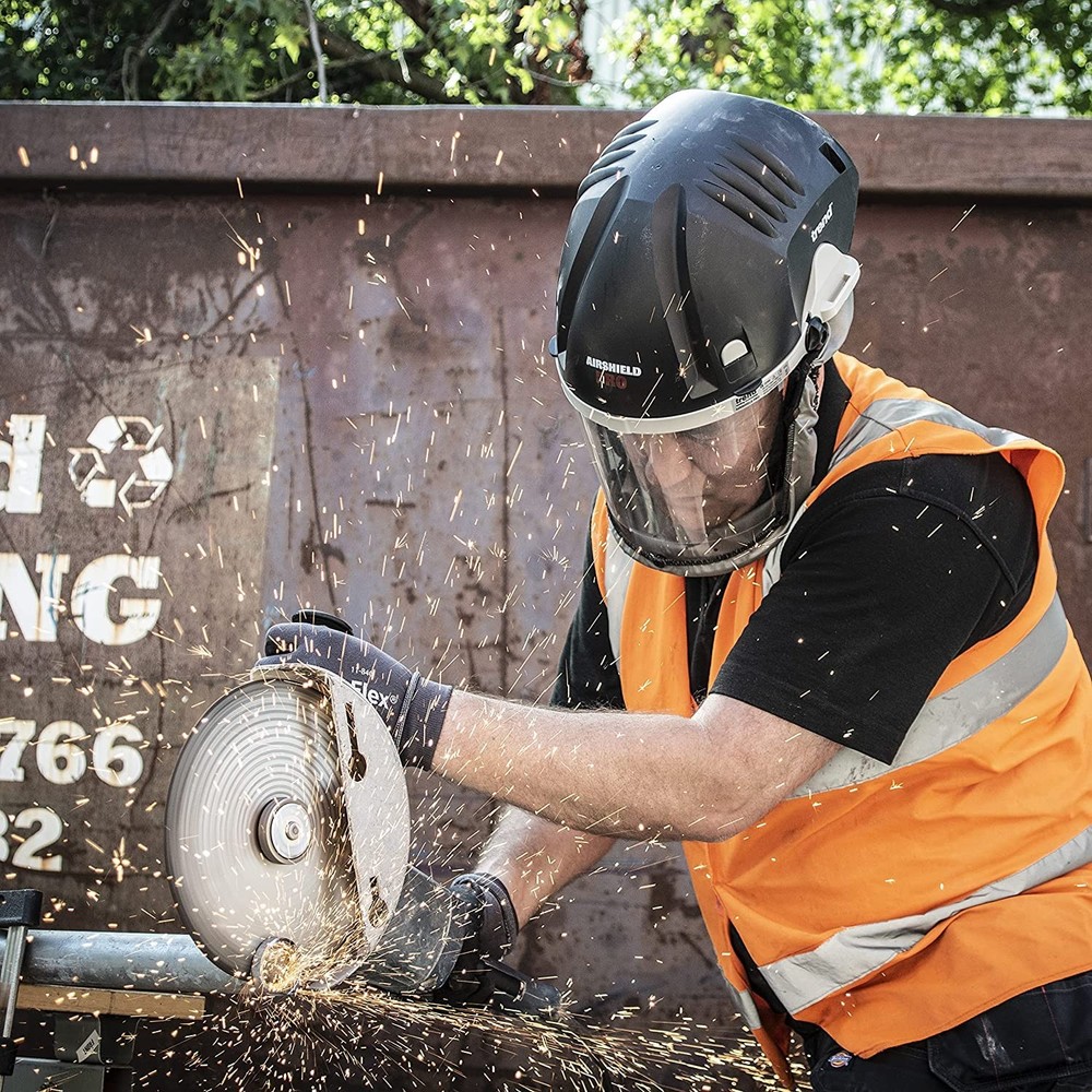 Trend Airshield Pro Respirator Face Shield Bundle with Additional Battery Ch...