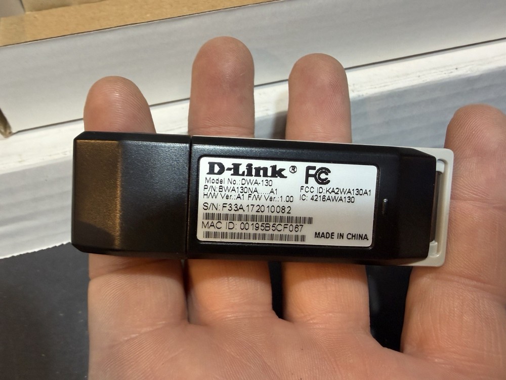 D-Link DWA-130 Wireless N USB Adapter New