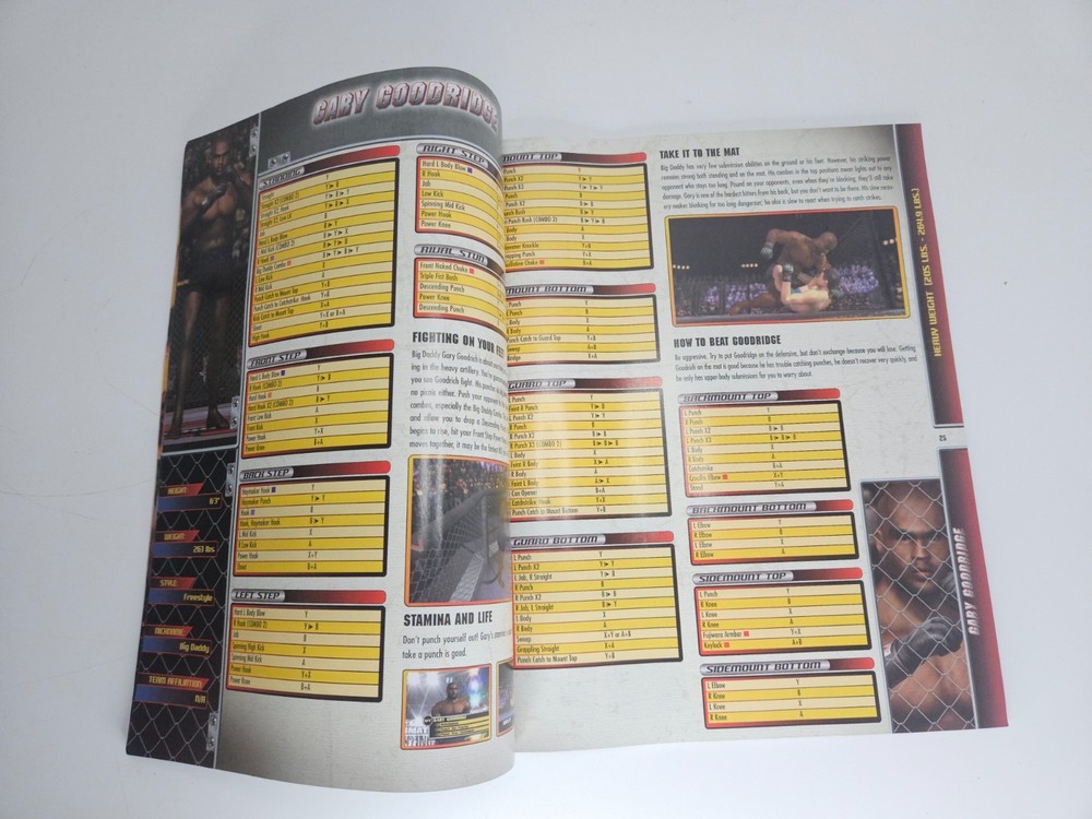 UFC: Tapout 2 (Microsoft Xbox, 2003) Brady Games Strategy Guide