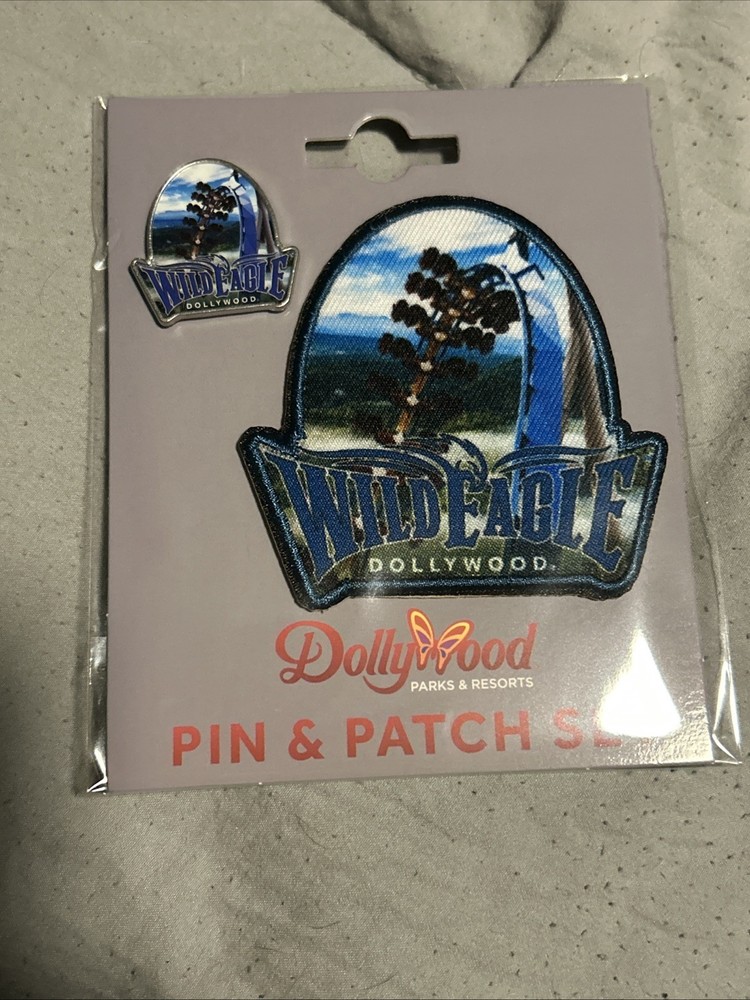 Dollywood roller coaster pen and iron on patch set
