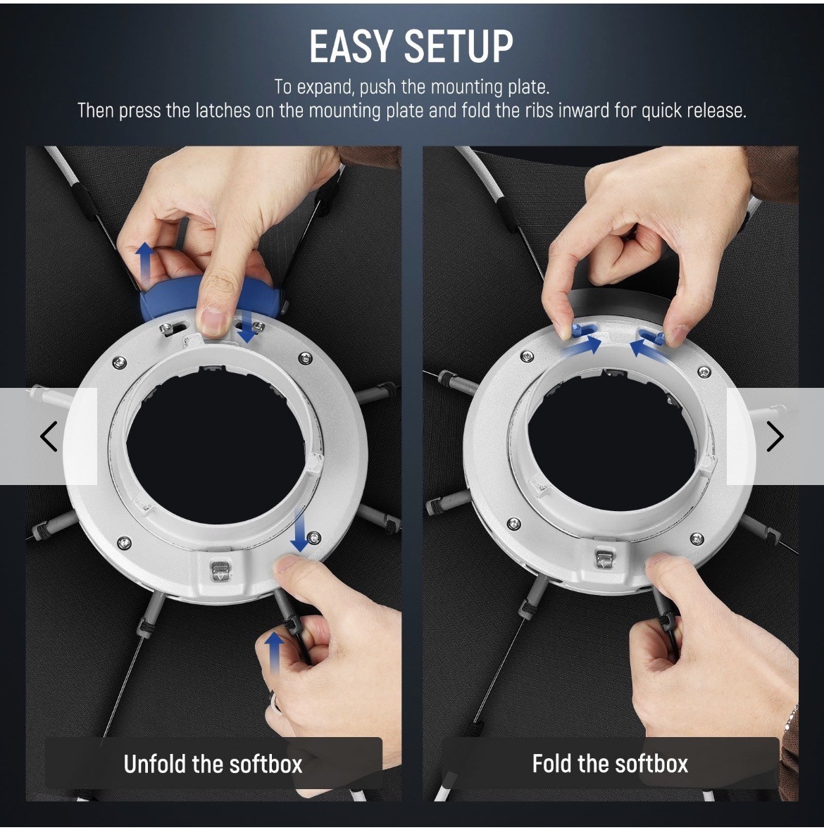 NEEWER 35"/90cm Octagonal Softbox with Quick Release Bowens Mount