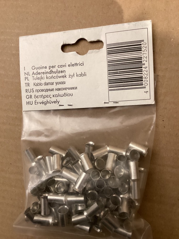 Kopp wire end ferrules without plastic collar 16 mm² 100 pieces
