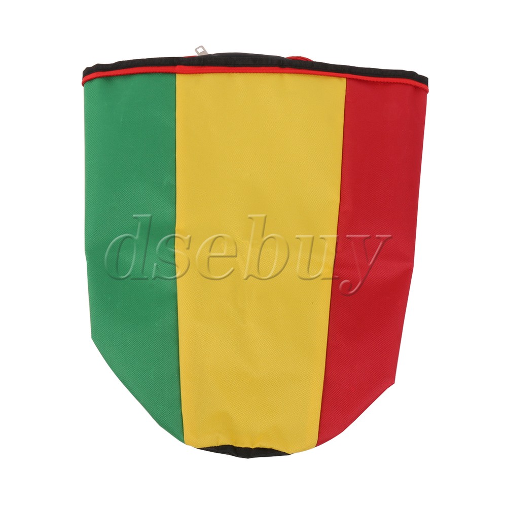 Djembe Drum Backpack Carrying Case Bag 12" Diameter x 19.7" Length Multicolor