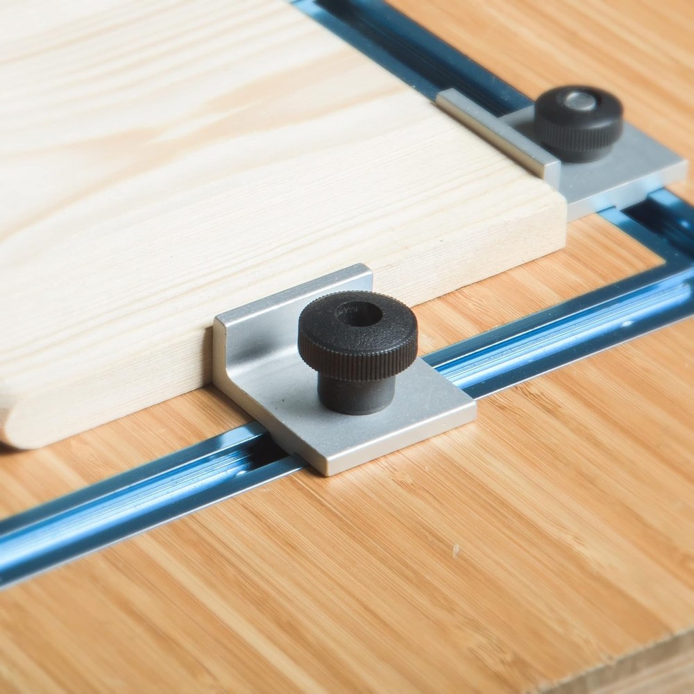 POWERTEC 5 Pack 5/16"-18 Round Knobs, Threaded Clamping Knobs for T Track & Tabl