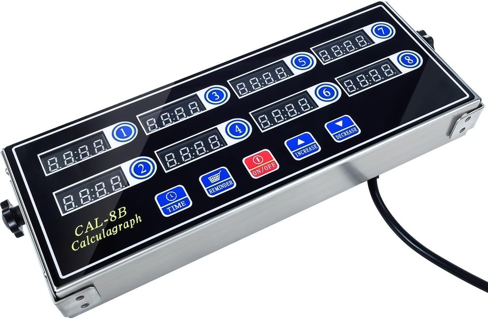 Commercial 8 Channel Kitchen Timer Digital Restaurant Timer