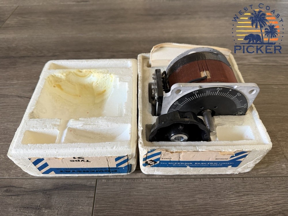 Superior Electric TYPE 21 Variable, Manually Operated, Open, Single Phase (NOS)