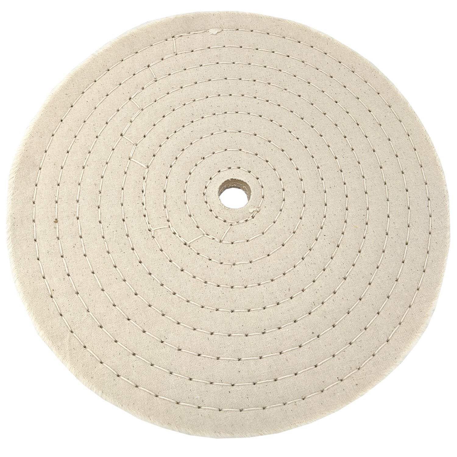 10 Inch Spiral Sewn Stitch Cotton Buffing Wheels Metal Polishing Buffing Pads