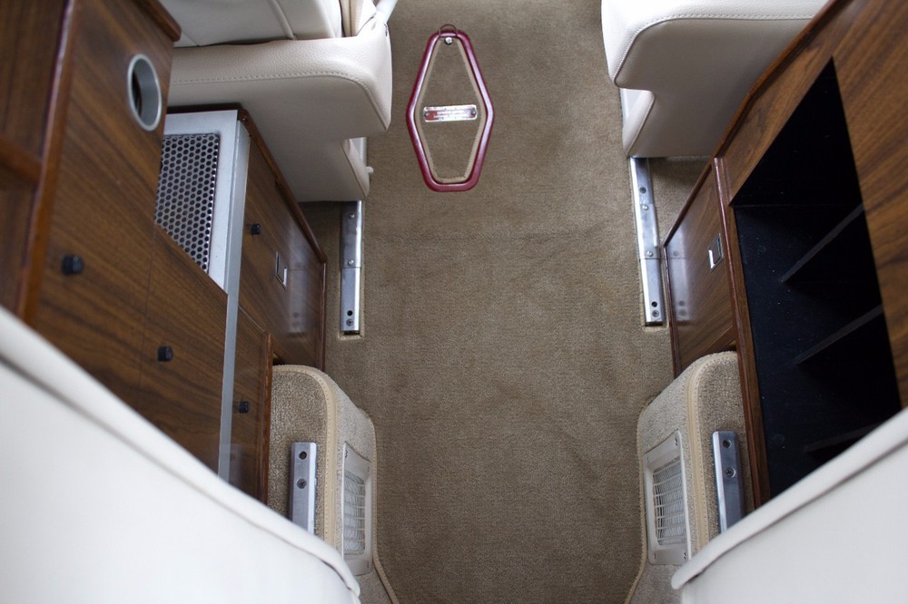 Beechcraft King Air 200 custom leather interior