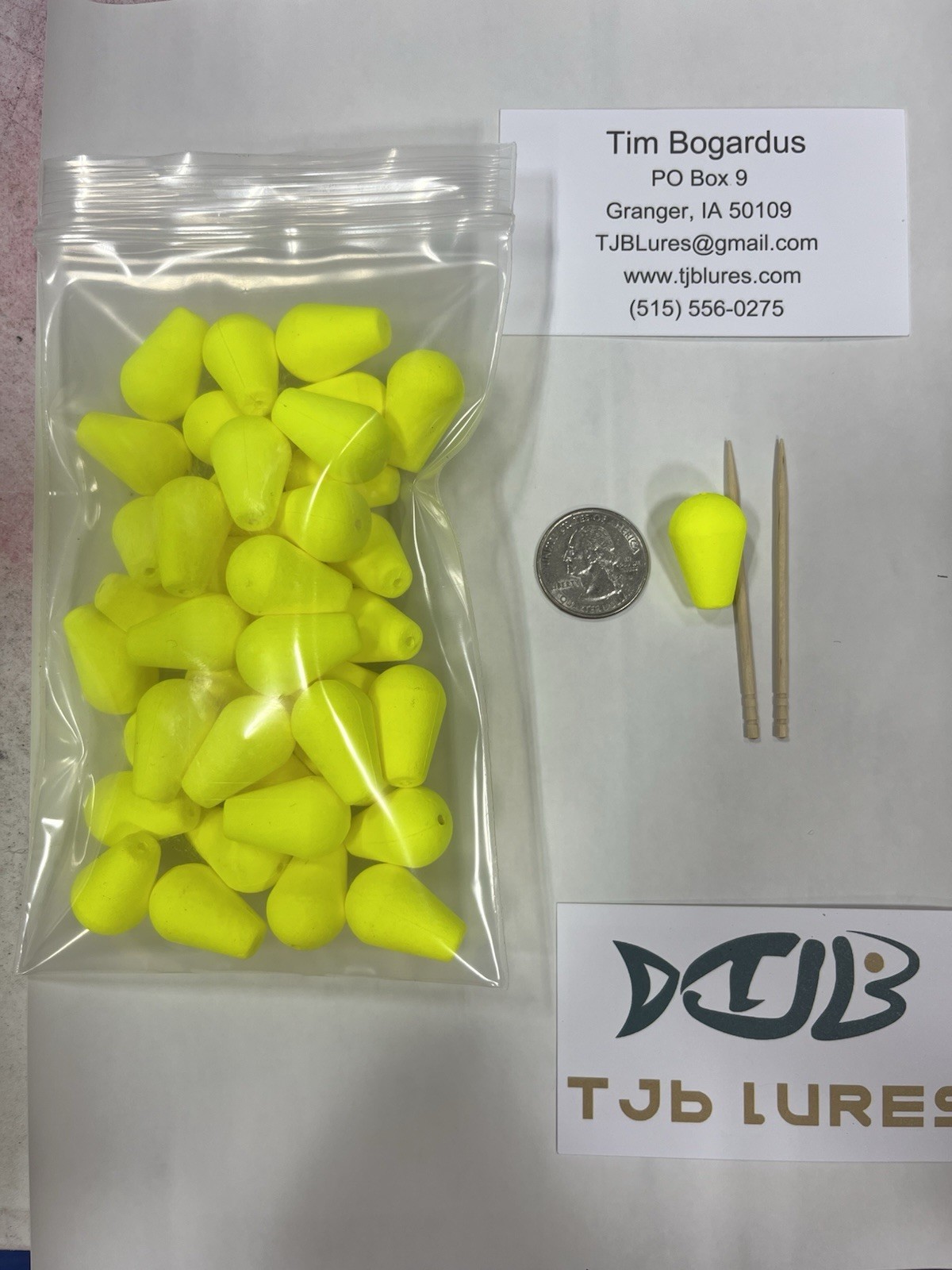 Crappie, Bluegill 5/8” Qty 40 Tear Drop Floats Veteran Owned Free Shipping
