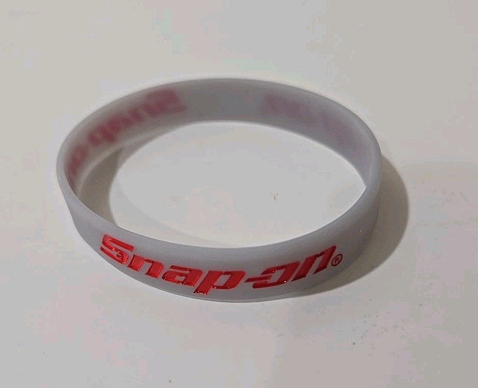 5Pc Snap On Tools PROMO Unisex Silicone Rubber Bracelet Wristband Multicolor NEW