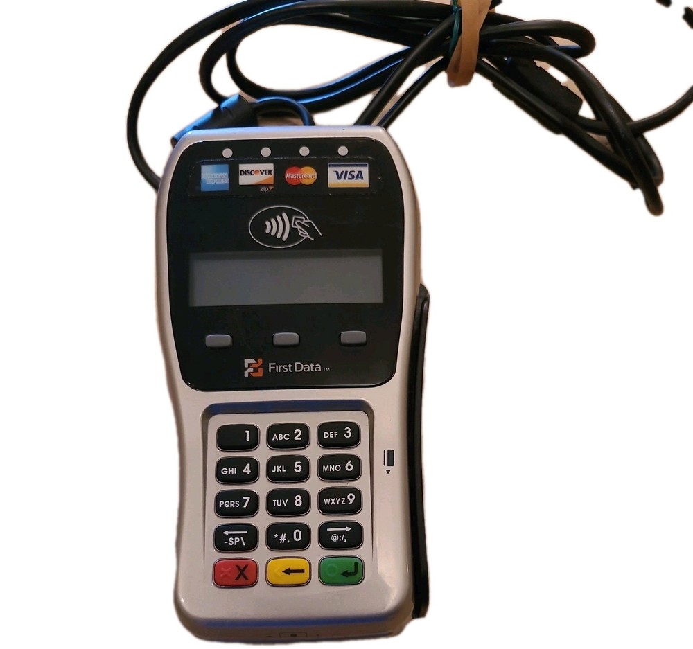 First Data FD-35 POS Credit Card Terminal Reader Tested Works