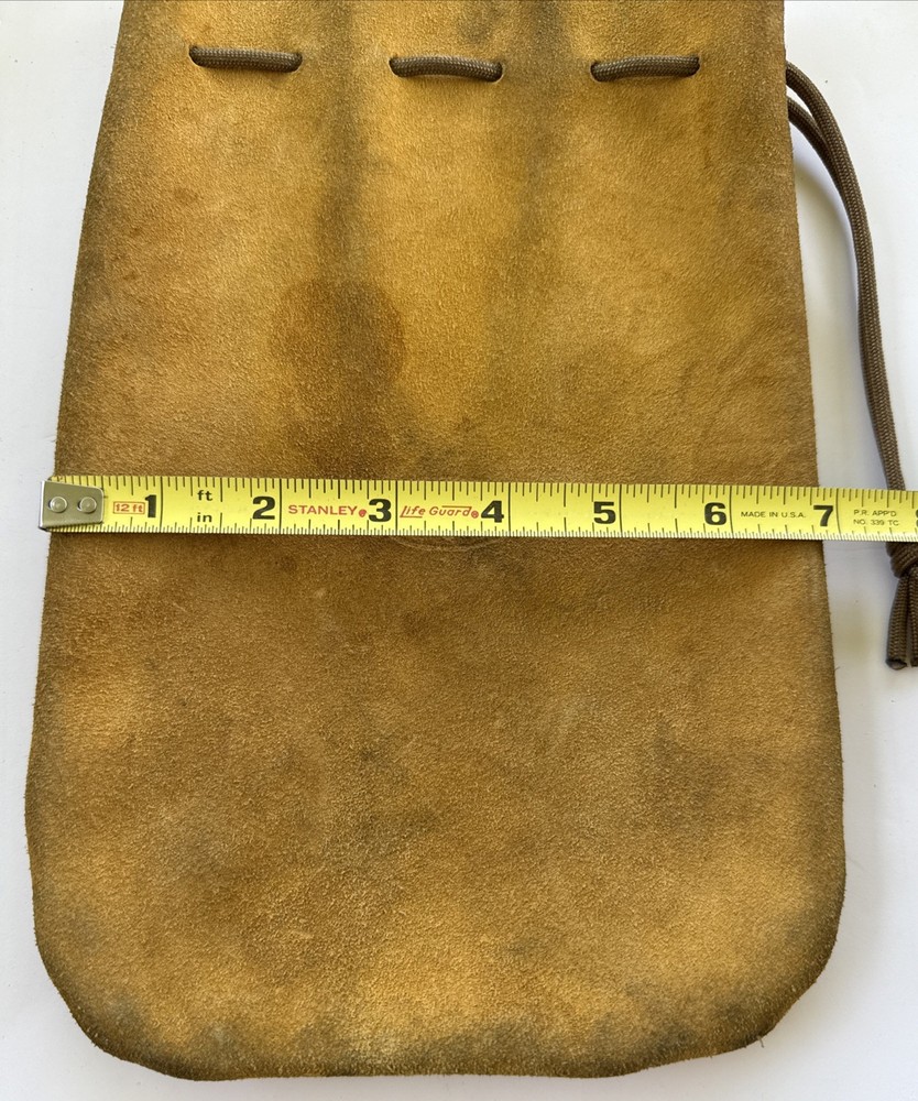 Vintage Boyt Leather Shell Ammunition Drawstring Pouch Bag B3